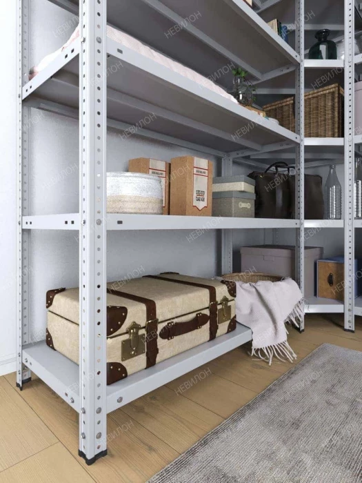 Стеллаж угловой МС 1500х1500х1500/300 мм 6 ярусов