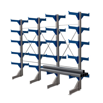 Стеллаж консольный двухсторонний КТр 4000х4980х1800 (800) 5 ярусов