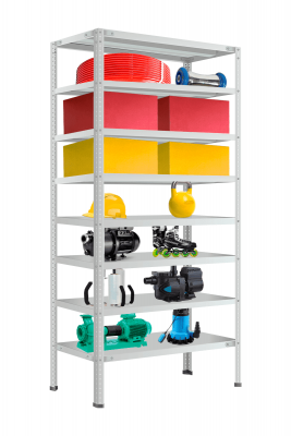 Стеллаж СТФ 2500х700х500 мм 8 полок