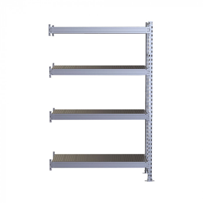 Стеллаж SGR-V 2000х2100х800 4 яруса (рамы, балки, настил - цинк) ДС