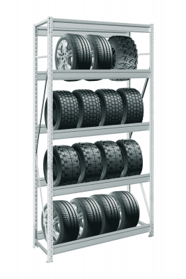 Стеллаж для шин в гараж MS Pro Z 3000х2700х600 мм 5 ярусов