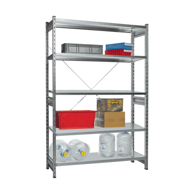 Стеллаж СТ-031 цинк 2279х1000х800 5 полок до 300 кг
