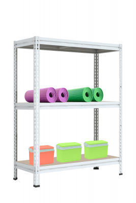 Стеллаж МС-Т 3000х1856х632 мм 3 яруса настил фанера