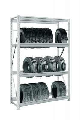 Стеллаж для колес в гараж MS Pro Z 3000х900х400 мм 4 яруса