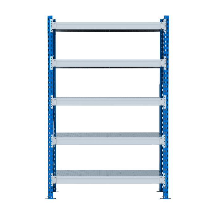 Стеллаж SGR-V 350 кг 2000х1500х600 5 ярусов (рамы RAL 5015 / настил цинк) ДС