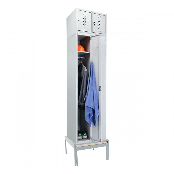 Шкаф LS-K-760 EL с выдвижной скамьей с антресолью