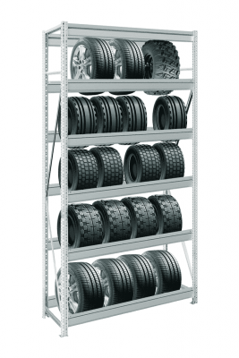 Стеллаж для автомобильных колес MS Pro Z 3000х2700х600 мм 6 ярусов
