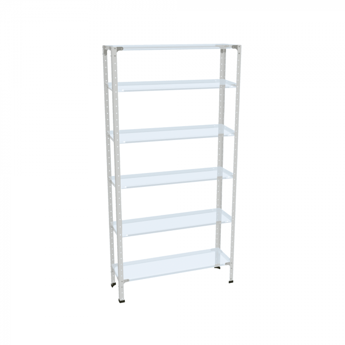 Стеллаж СТ-012 2200х700х400 с 6 цинк полками до 140 кг
