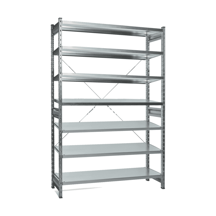 Стеллаж СТ-031 цинк 2067х1300х800 7 полок до 250 кг
