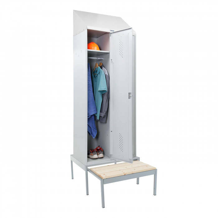 Шкаф LS-K-780 EL с выдвижной скамьей + наклонная крыша