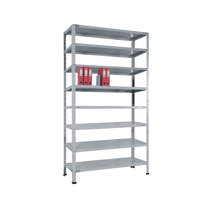 Стеллаж СТ-012 2500х700х400 с 8 цинк полками до 140 кг