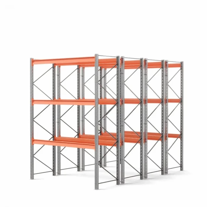 Стеллаж двойной глубины 4000х2700х1100 до 1850 кг / до 12670 кг секция