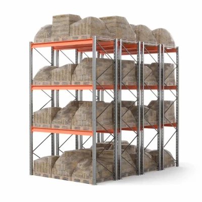 Стеллаж двойной глубины 4500х2700х1100 до 4750 кг / до 12670 кг секция