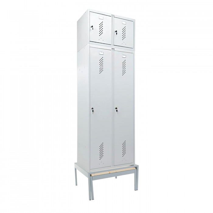 Шкаф LS-K-780 с выдвижной скамьей с антресолью