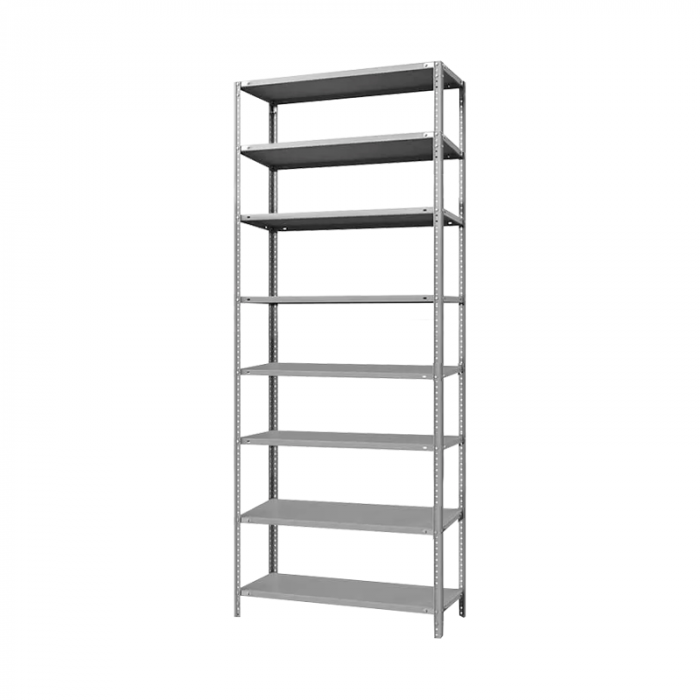 Стеллаж ТС-Лайт 2200х700х400 с 8 сплошными полками
