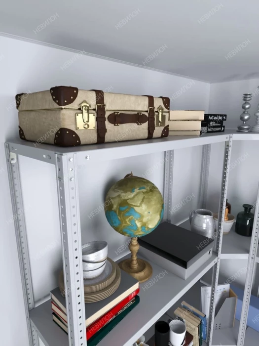 Стеллаж угловой МС 2500х1700х1700/500 мм 4 яруса