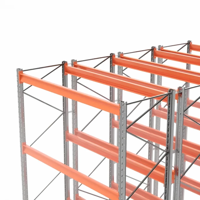 Стеллаж двойной глубины 3000х2700х1100 до 2430 кг / до 12670 кг секция