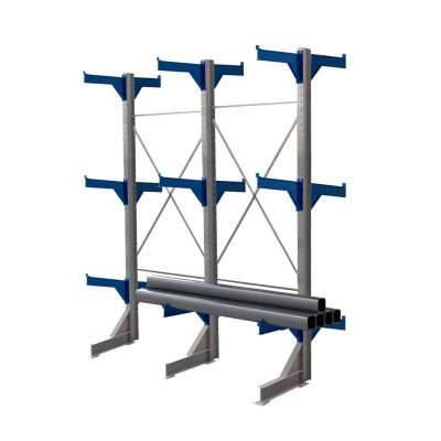 Стеллаж консольный двухсторонний КТр 4000х3360х2600 (1200) 3 яруса