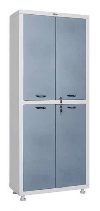 Шкаф медицинский металлический двухсекционный двухдверный HILFE МД 2 1670/SS