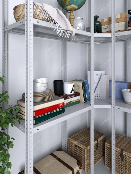 Стеллаж угловой МС 2500х1200х1200/300 мм 4 яруса