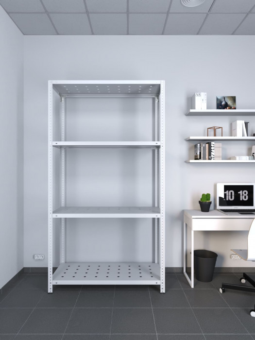 Стеллаж ТС Лайт 1800х1200х500 с 4 перфорированными полками