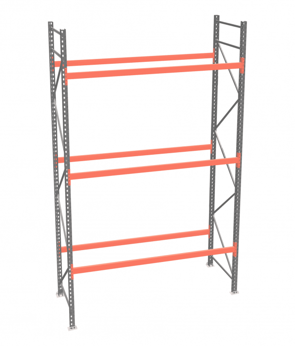 Стеллаж палетный ДиКом СП 5000х1800х1000 с 3 ярусами до 2500 кг / до 1250 кг на паллет П-90