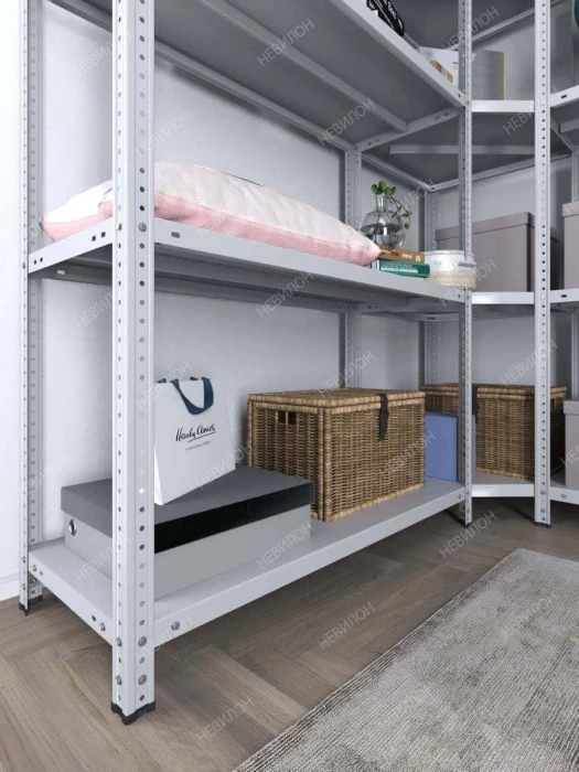 Стеллаж угловой МС 2500х1500х1500/300 мм 5 ярусов