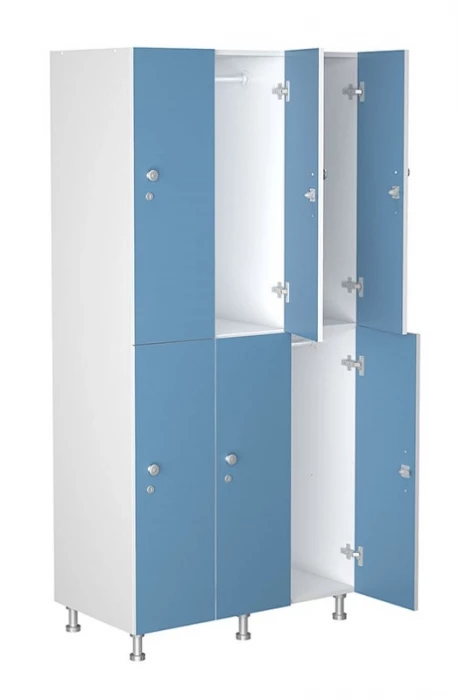 Шкаф для раздевалок WL 32-90 голубой/белый S35599620938