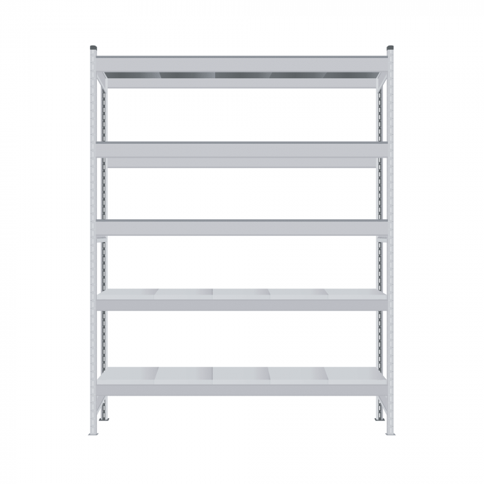 Стеллаж СТ-023 2200х2100х600 с 5 ярусами (рамы и настил - цинк)
