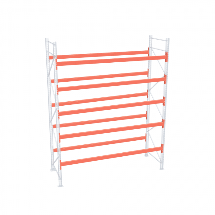 Стеллаж палетный ДиКом СП 4000х1800х1000 с 5 ярусами до 5500 кг / до 2750 кг на паллет П-110