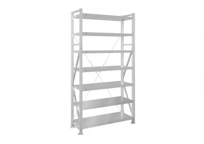 Стеллаж металлический MS U 3000х700х300 7 полок сплошные до 300 кг