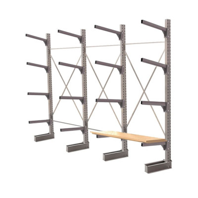 Стеллаж консольный односторонний КЛр 2500х4768х755 (600) 4 яруса