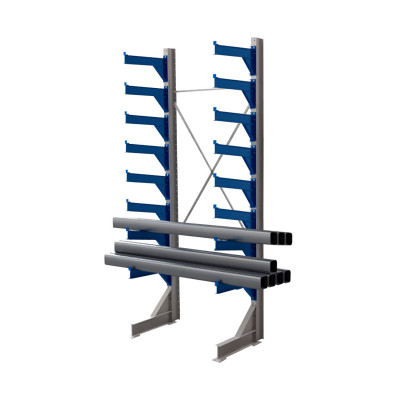 Стеллаж консольный односторонний КТр 4000х1740х1400 (1200) 8 ярусов