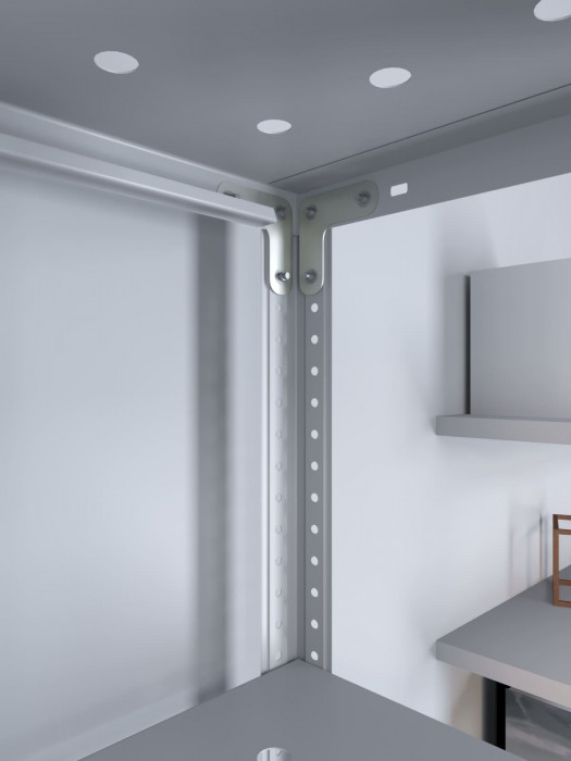 Стеллаж ТС Лайт 1500х700х800 с 5 перфорированными полками