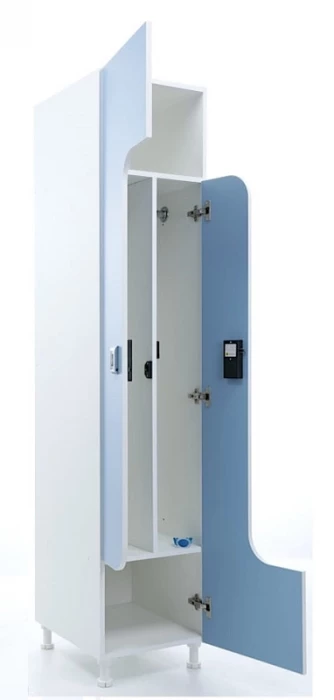 Шкаф для раздевалок WLZ 21-40 EL голубой/белый