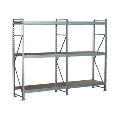 Стеллаж SGR-V 3000х2100х1000 3 яруса (рамы, балки, настил - цинк) ОС