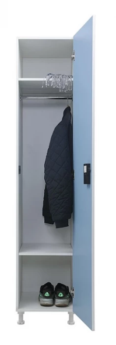 Шкаф для раздевалок WL 11-40 EL голубой/белый