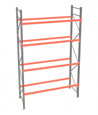 Стеллаж палетный ДиКом СП 6000х1800х1000 с 4 ярусами до 4000 кг / до 2000 кг на паллет П-110