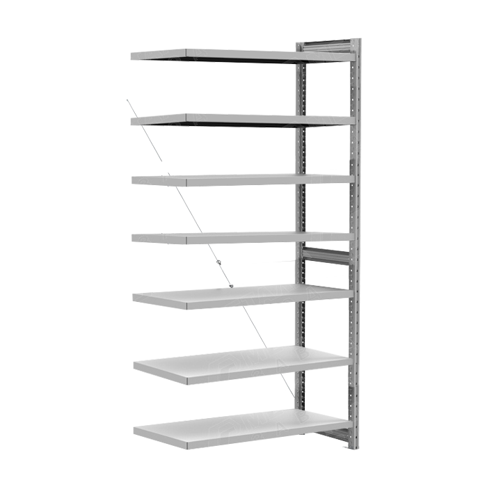 Стеллаж СК 2060х1066х800 с 7 полками ОС