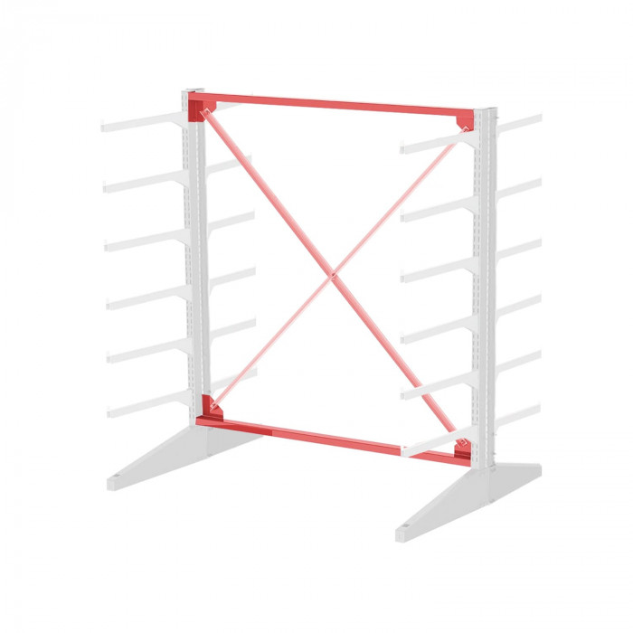 Стеллаж консольный двухсторонний Sortex 1920х1634х1280 6 ярусов