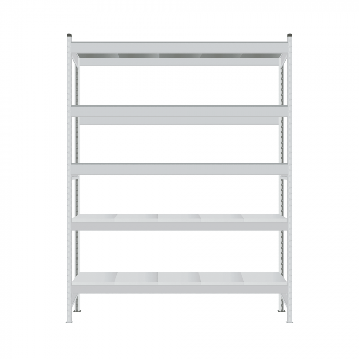 Стеллаж СТ-023 2200х1500х800 с 5 ярусами (рамы и настил - окрас)