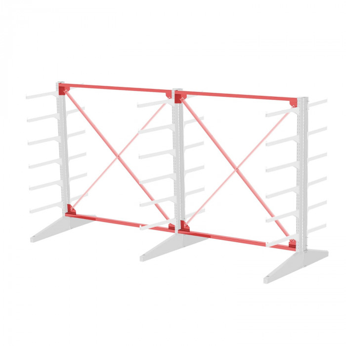 Стеллаж консольный двухсторонний Sortex 1920х3221х1280 6 ярусов