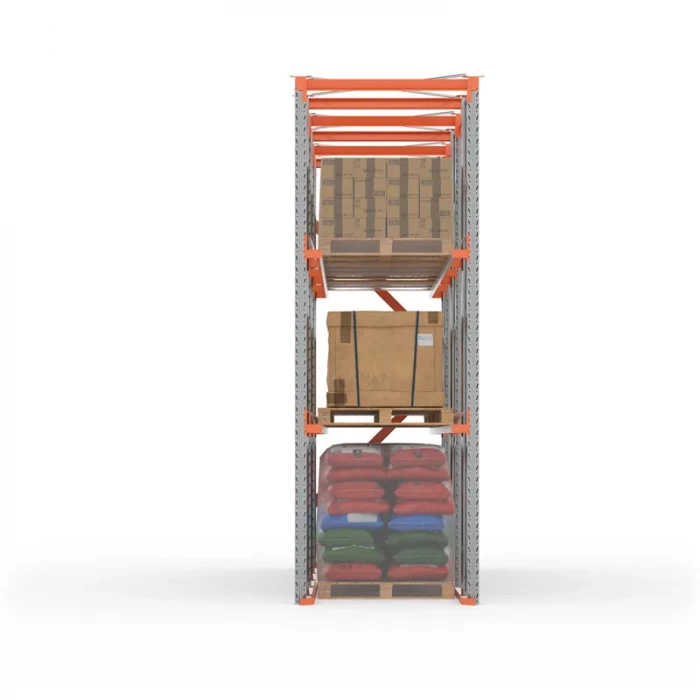 Стеллаж набивной паллетный 4500х5000х1000 (85.1.5) 2 яруса