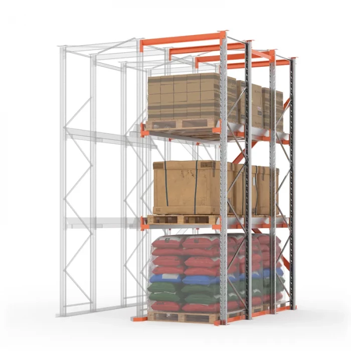 Стеллаж набивной паллетный ДС 4500х3300х1100 (85.1.5) 2 яруса