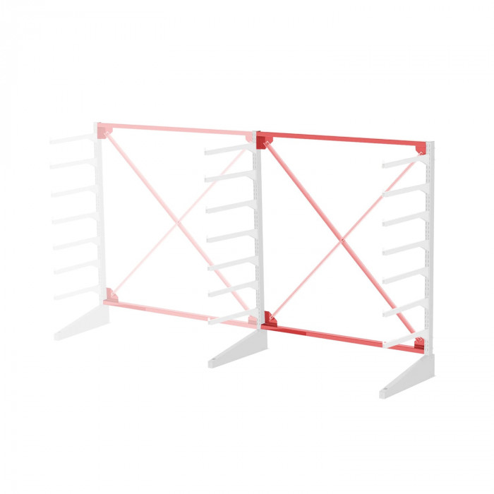 Стеллаж консольный односторонний Sortex 1920х1587х720 7 яруса ДС