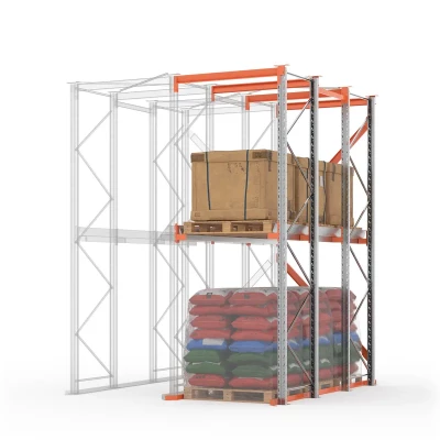 Стеллаж набивной паллетный ДС 4000х3300х1100 (85.1.5) 1 ярус