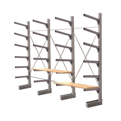 Стеллаж консольный односторонний КЛр 2500х4768х755 (600) 6 ярусов