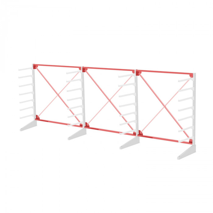 Стеллаж консольный односторонний Sortex 1920х4808х720 7 ярусов