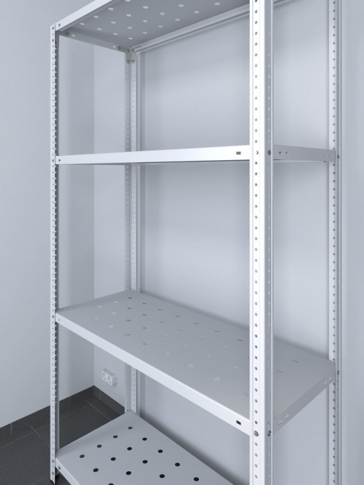 Стеллаж ТС Лайт 1800х700х300 с 4 перфорированными полками