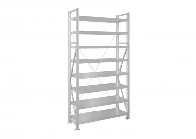 Стеллаж металлический MS U 2500х700х800 8 полок сплошные до 200 кг